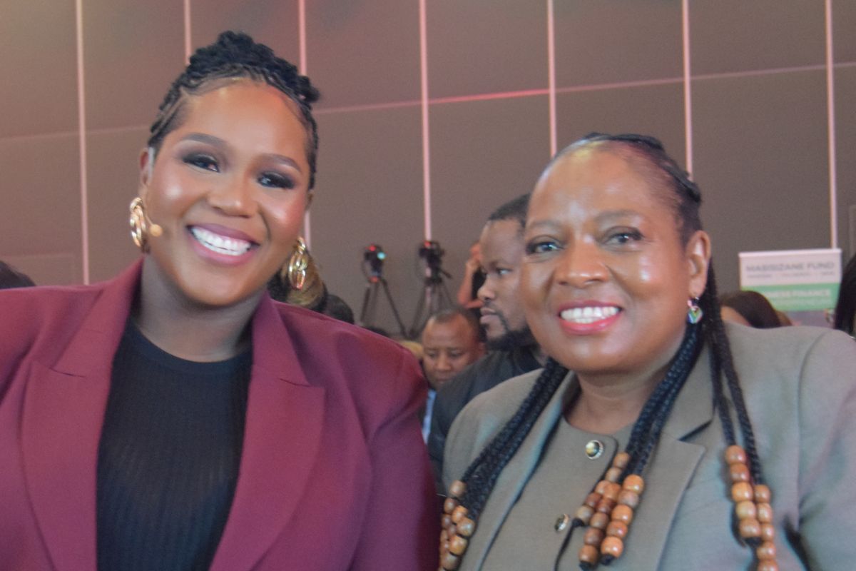 Deputy Minister of Small Business Development, Jane Sithole and Gcina Madonsela