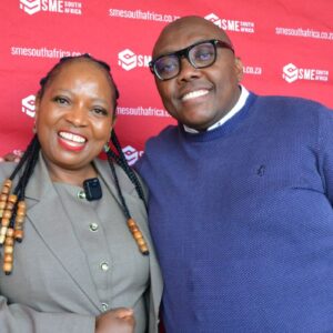 Deputy Minister of Small Business Development, Jane Sithole and Velly Bosega